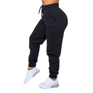 Ensemble de survêtement noir personnalisé pour femme : sweat à capuche et pantalon de jogging assorti, tenue de sport décontractée deux pièces - Product Image 5