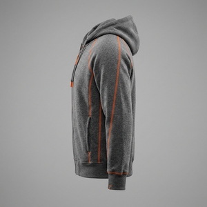 Heavy Weight Polar Fleece 320 GSM Men's <b>Hoodie</b> Custom Logo <b>String</b> Zipper Streetwear Men's <b>Hoodie</b> - Product Image 3