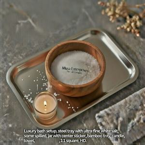 Sal de Baño Natural Blanca de Grano Fino del Himalaya, Ecológica, Tallada, para Terapia de Spa, Relajante, Cristalina, Suave, para Bienestar - Product Image 2