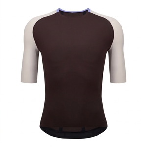 <b>Green</b> Breathable 100% Polyester 220g Short Sleeve Cycling Jersey Men's Bike <b>Top</b> with Raglan Sleeves and <b>Mesh</b> Back Panel Design - Product Image 2
