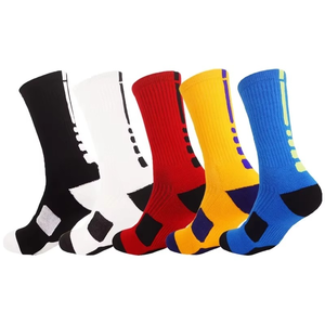 Athletic Crew <b>Socks</b> Solid Color Breathable Knitted for Ice hockey Adults Summer Wear - Product Image 1
