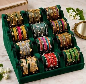 STAR IMPEX Vente en gros de bracelets en verre très demandés, bracelets de mariage traditionnels colorés, designs multicolores personnalisés, bracelets faits à la main - Product Image 5