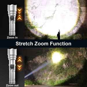 CITICITY Lampe torche tactique LED haute puissance la plus vendue, rechargeable, 4 modes, en alliage d'aluminium, pour situations d'urgence et activités de plein air - Product Image 4