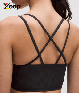 เสื้อชั้นในกีฬาโยคะคุณภาพสูงสำหรับผู้หญิง XEEP รุ่น XC-SB-157 แบบเรียบง่าย ระบายอากาศได้ดี สายปรับได้ แผ่นรองถอดออกได้ รองรับได้ดี - Product Image 4