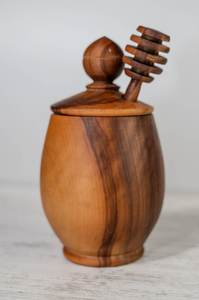 Hs Husnain Crafts - Cuchara de Madera Reutilizable Hecha a Mano para Miel, Estilo Americano, con Logotipo Personalizable, Embalaje que Conserva la Frescura - Product Image 4