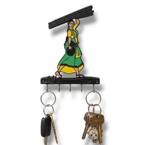Premium-quality Brass <b>Key</b> Holder Hooks Metal Hanging <b>Key</b> Holder for Wall Decoration Design Vintage-style - Product Image 1