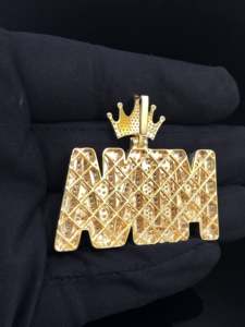 Pendentif personnalisé en acier inoxydable Hip Hop CZ Diamond Ice Fame pour unisexe - Product Image 5