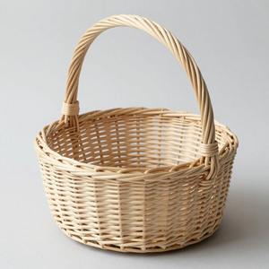 Paniers de rangement en rotin, conteneurs organisateurs vides, paniers à fleurs artisanaux de qualité supérieure - Product Image 2