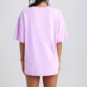 เสื้อยืดโอเวอร์ไซส์ผู้หญิงคุณภาพสูง ทรงหลวม ไหล่ตก ผ้าหนา 180gsm สีพื้น สตรีทแวร์ ผ้าฝ้าย 100% ระบายอากาศได้ดี เหมาะสำหรับฤดูร้อน - Product Image 5