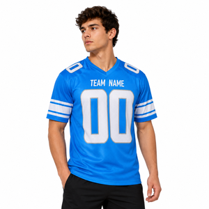 Camiseta Deportiva Personalizada de Fútbol Americano para Adultos, Uniforme de Equipo, Transpirable, de Secado Rápido, Antibacteriana, 100% Poliéster, OEM Personalizado - Product Image 1