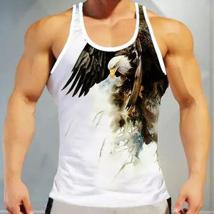 Débardeur Homme Tricoté Imprimé par Sublimation 100% Polyester Séchage Rapide Respirant Écologique Décontracté Été Printemps 2026 Tendance - Product Image 5