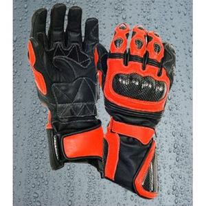 Leather Full Finger Cycling <b>Gloves</b> for Men Breathable PU Material Hook & Loop Closure Summer Riding <b>Gloves</b> - Product Image 3