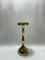 Ensemble de 3 bougeoirs nordiques en aluminium doré martelé, avec base ronde en plateau, pour bougies coniques, centre de table vintage, décoration intérieure
