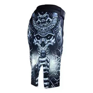 Pantalones Cortos de Compresión con Estampado de Calavera para Hombre, Sublimados, de Secado Rápido, Cintura Elástica, Estilo Deportivo, Corte Corto - Product Image 3