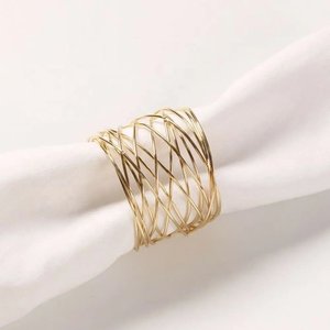Metal Napkin Ring Designed For Celebration Dining Themes With Attractive Light Reflection And Stylish Finish Wire Design - Product Image 1