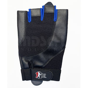 Gants de musculation professionnels bleus et noirs avec rembourrage amélioré de la paume |   Poignée antidérapante de qualité supérieure pour un équipement de musculation ultime - Product Image 4