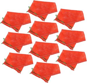 Reusable Mesh Vegetable Bags With Drawstring Washable Storage Bags For Onions Potatoes Fruits Seafood - Product Image 1