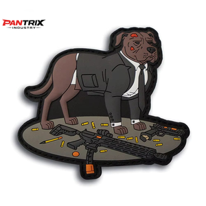 Patch en caoutchouc PVC personnalisé de haute qualité pour la marque de vêtements, logo durable, imperméable, souple et flexible pour les vêtements et les uniformes - Product Image 1