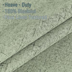 Tende Oscuranti 100% Verde Salvia 107 cm x 213 cm, 2 Pannelli con Occhielli Solidi - Product Image 3