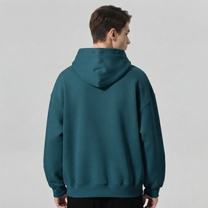 Sweat-shirt à capuche personnalisé pour homme, pull à capuche avec poche avant, impression de logo et bordure côtelée - Product Image 4