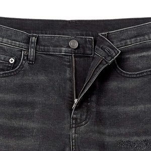 Pantalones Cortos de Mezclilla Elásticos Casuales para Hombre 2025, Shorts de Mezclilla Azules y Negros, Pantalones Cortos de Lona para Hombre, Estilo Urbano - Product Image 3