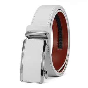 Cinturón de Cuero Casual para Hombre, Duradero, con Hebilla de Cobre, Ajustable, de 35 mm de Ancho, Diseño Sólido, Sin Agujeros - Product Image 4