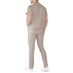 Men Healthcare Scrub Uniform Medical Workwear Hospital Nursing <b>Suit</b> Comfortable Breathable Fabric - Product Image 2