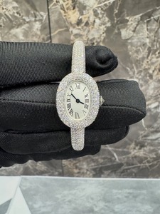 Women's Oval Dial Quartz Stainless Steel <b>Watch</b> for Women Sapphire Crystal <b>Diamond</b> Moissanite <b>watch</b> - Product Image 1