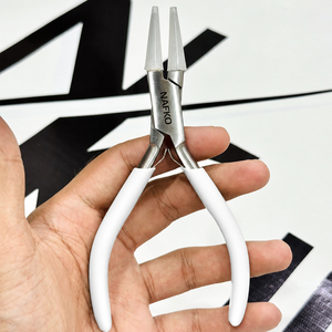 Pince à bec rond professionnel en nylon, outil de pliage de fil sans rayures, pour la création de boucles et bijoux, avec mèches de rechange pour loisirs créatifs - Product Image 1