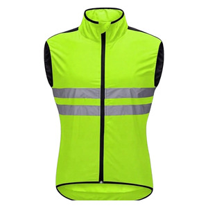 Unisex Sleeveless <b>Cycling</b> Vest Reflective Breathable Mesh Back Bicycle Running Outdoor Gilet Lightweight <b>Jacket</b> - Product Image 1