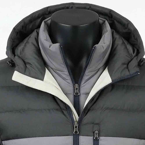 Custom Sublimation Plus Size Oversized <b>Hooded</b> Streetwear Winter Thick Padded Cotton Filled <b>Puffer</b> <b>Jacket</b> with Front Logo for <b>Men</b> - Product Image 5