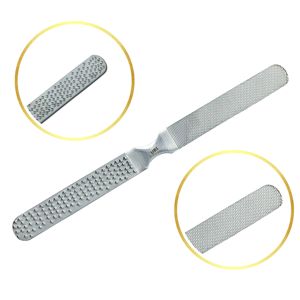 Lima profesional de acero inoxidable de doble cara de 7 pulgadas para pies, removedor de callos y durezas, herramienta de pedicura para uso en seco y húmedo UBI - Product Image 2