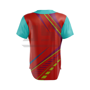 Maillot de baseball personnalisé sur mesure avec numéros d'équipe, 100 % polyester, impression numérique, unisexe, pour adulte - Product Image 4