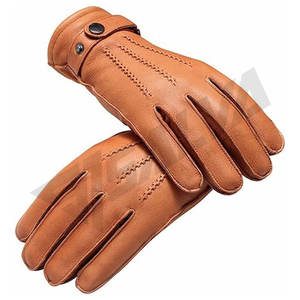 Gants en cuir marron pour femme, en peau de mouton, de marque, pour l'hiver, design fabricant, pour moto, mode et habillage - Product Image 4