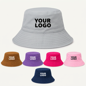 Gorro de Pescador de Algodón con Bordado de Logotipo Personalizado, Unisex, para Verano, Gorra de Sol, Moda Urbana, Streetwear - Product Image 2