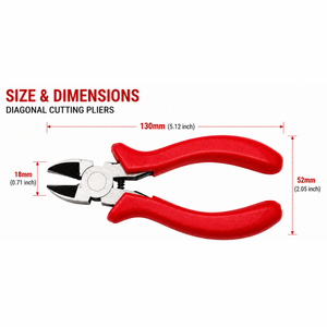 Diagonal Cutting Pliers Industrial Grade High Hardness Side Cutters Wire Cable Cutter Plastic <b>Molded</b> Handle Carbon Steel <b>Hand</b> - Product Image 4