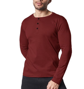 เสื้อยืดแขนยาวผู้ชายทรงปกติ ผ้าฝ้าย 100% 220 GSM พิมพ์ลายแบบ Heat-Transfer แห้งเร็ว ไม่ยับ OEM พร้อมโลโก้ที่คอเสื้อด้านหลัง - Product Image 4