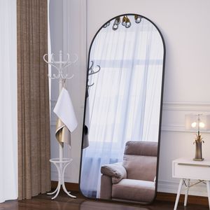 Specchio Decorativo a Figura Intera 71x32 Pollici, Grande Specchio ad Arco per Camera da Letto e Soggiorno, Specchio da Terra di Grandi Dimensioni - Product Image 2