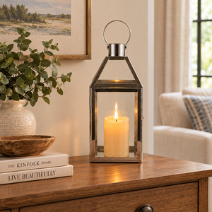 Farol de Hierro Negro con Diseño Intrincado para Decoración del Hogar - Product Image 2