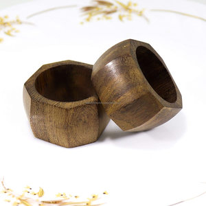 Rond de serviette en bois rustique classique fabriqué à la main porte-serviettes de luxe Table à manger fêtes de mariage vacances de noël autres par FWE - Product Image 6