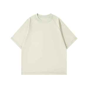 T-shirts pour hommes 100% coton, coupe slim, manches courtes, logo sur le devant, style streetwear - Product Image 2
