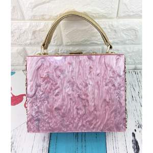 Pochette de soirée élégante en résine haut de gamme faite à la main pour femmes, vaisselle et décorations pour occasions spéciales - Product Image 5