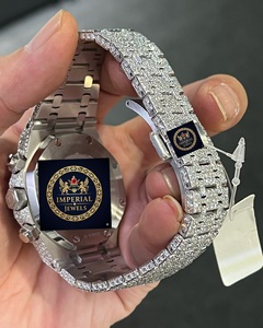 Montres mécaniques automatiques de luxe de créateur Imperial Jewels avec cadran en verre, entièrement serties de moissanite VVS, pour unisexe - Product Image 2