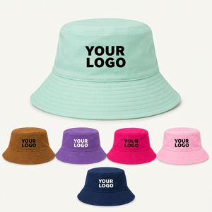 Custom Embroidered Cotton <b>Bucket</b> <b>Hat</b> <b>Men</b> Women Summer Fisherman Cap Urban Streetwear Fashion Accessory - Product Image 2