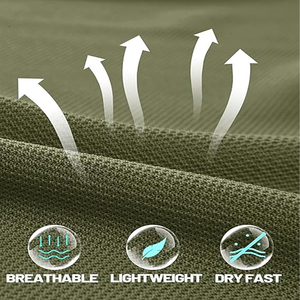 <b>Men's</b> Long Sleeve Solid <b>Green</b> <b>Polo</b> <b>Shirt</b> Button Collar Casual Style 100% Cotton Breathable Woven Oxford Regular Fit 2027 - Product Image 6