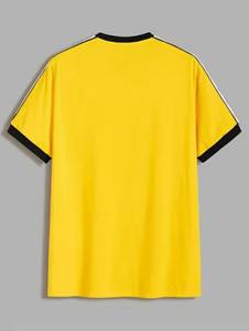Camiseta de Hombre de Algodón 100% Tejida, Impresión Personalizada de Alta Calidad, Ropa Deportiva de Verano, Proveedor OEM ODM, Corte Holgado - Product Image 3