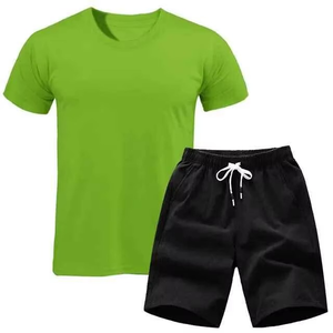 Conjunto de Verano para Hombre de Dos Piezas, Camiseta y Pantalones Cortos de Algodón con Logotipo Personalizado - Product Image 6