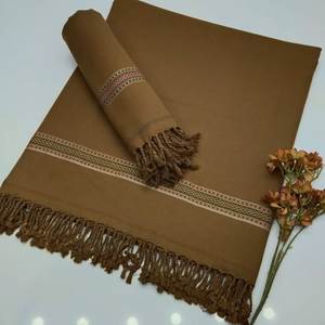 Men's Adult Long Traditional <b>Wool</b> <b>Shawl</b> Solid Color Lightweight Scarf for Daily Wear Winter - Product Image 3