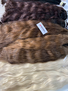 Precio al por mayor Cabello humano virgen Remy vietnamita de Hanoi, extensiones onduladas a granel, puntas gruesas, 20-24 pulgadas, 100g, súper colores - Product Image 4
