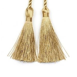 High Quality Eco-Friendly Durable Uniforms Decoration Bullion Wire <b>Tassels</b> Custom Size Metallic Gold <b>Tassels</b> - Product Image 6
